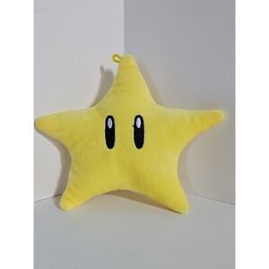 Super Mario Invincibility Star Plush 6 inch Merch Toy Cute Yellow Gift Nintendo